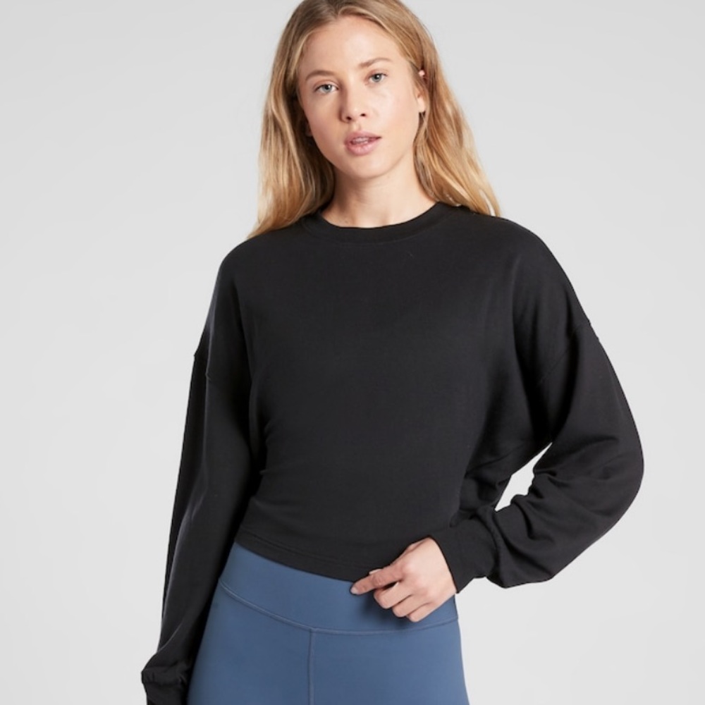 Athleta Yoga Tie Back Sweatshirt - Picture 3 of 7